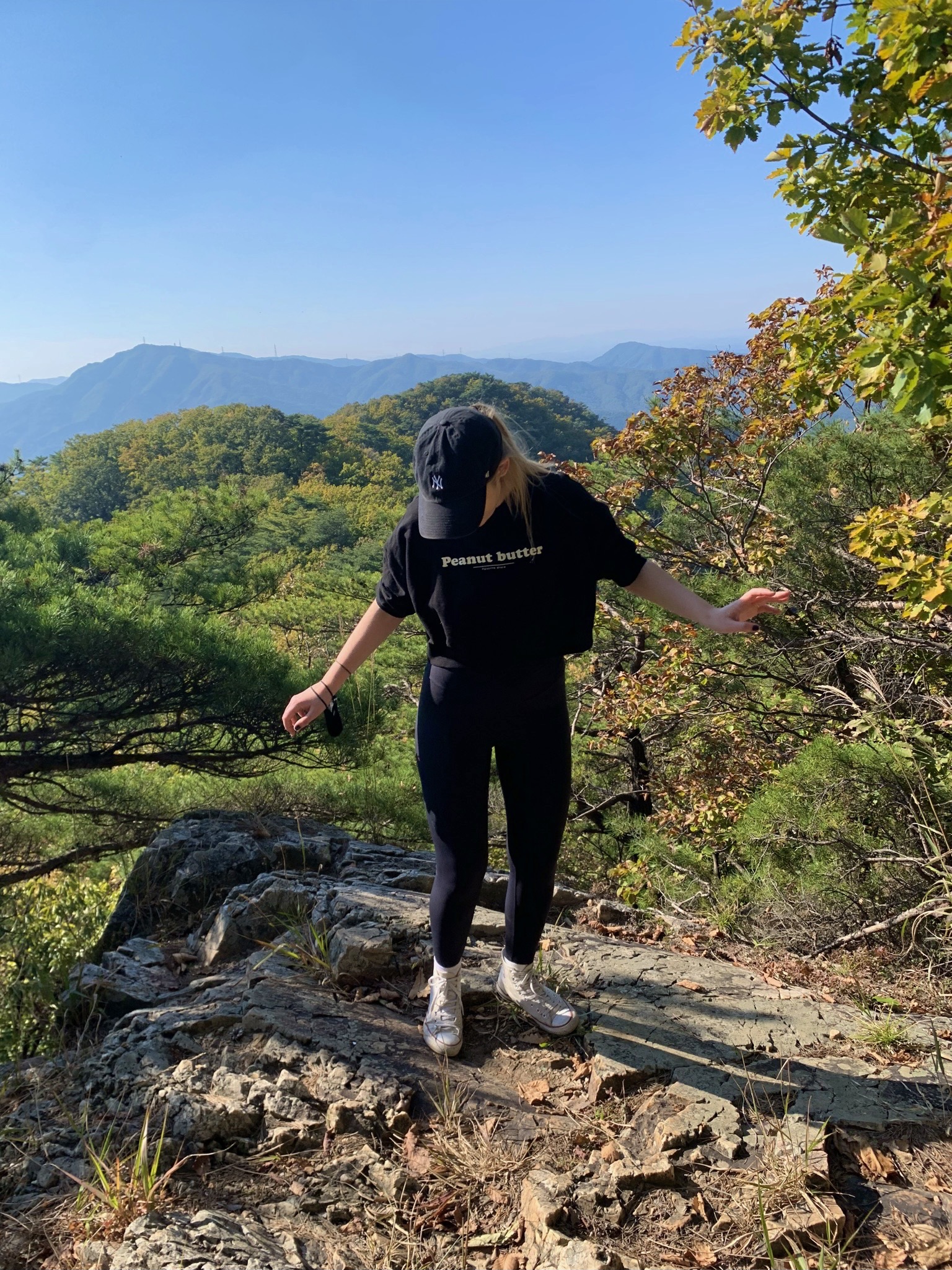 Hiking in Soyosan, South Korea during my experience of moving and living abroad